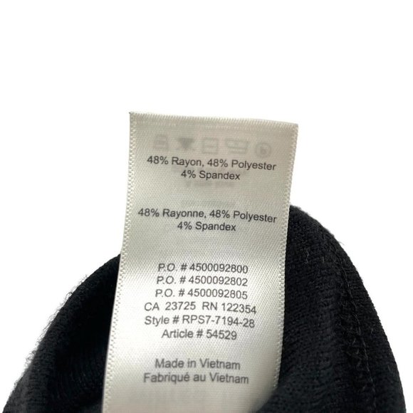 Aritzia Black Midi Pencil Skirt with Slit Stretchy Medium - Picture 7 of 7